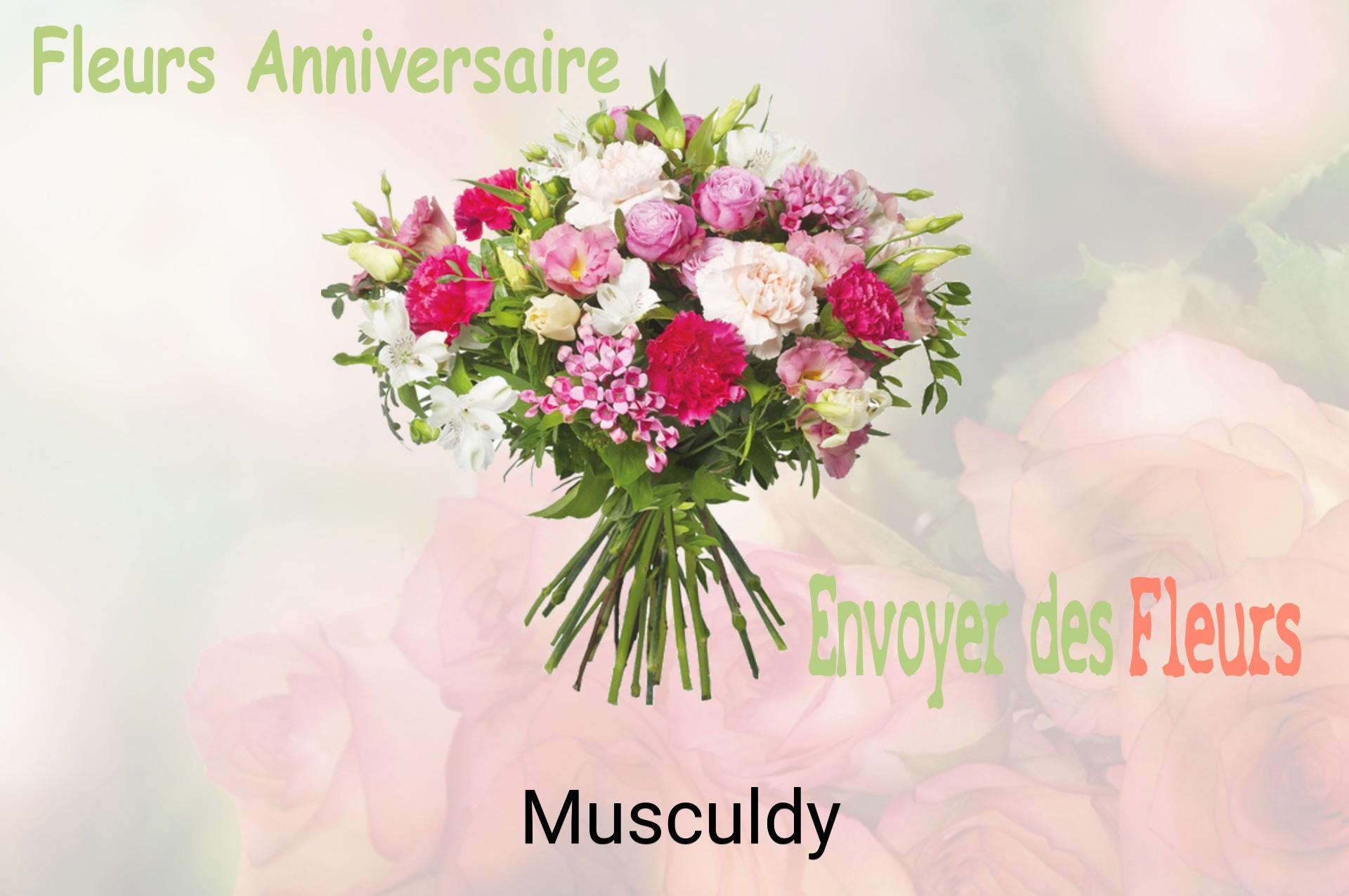 Bouquet de fleurs d’anniversaire livré à Musculdy